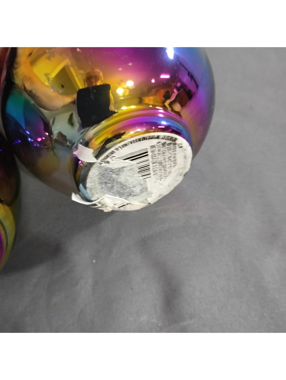 Set of Two Iridescent Rainbow Stemless Wine Glasses